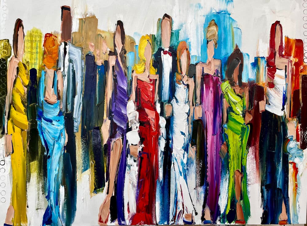 Painting titled: first thing that comes to mind