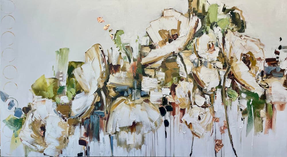 Painting titled: just when the light hits it right
