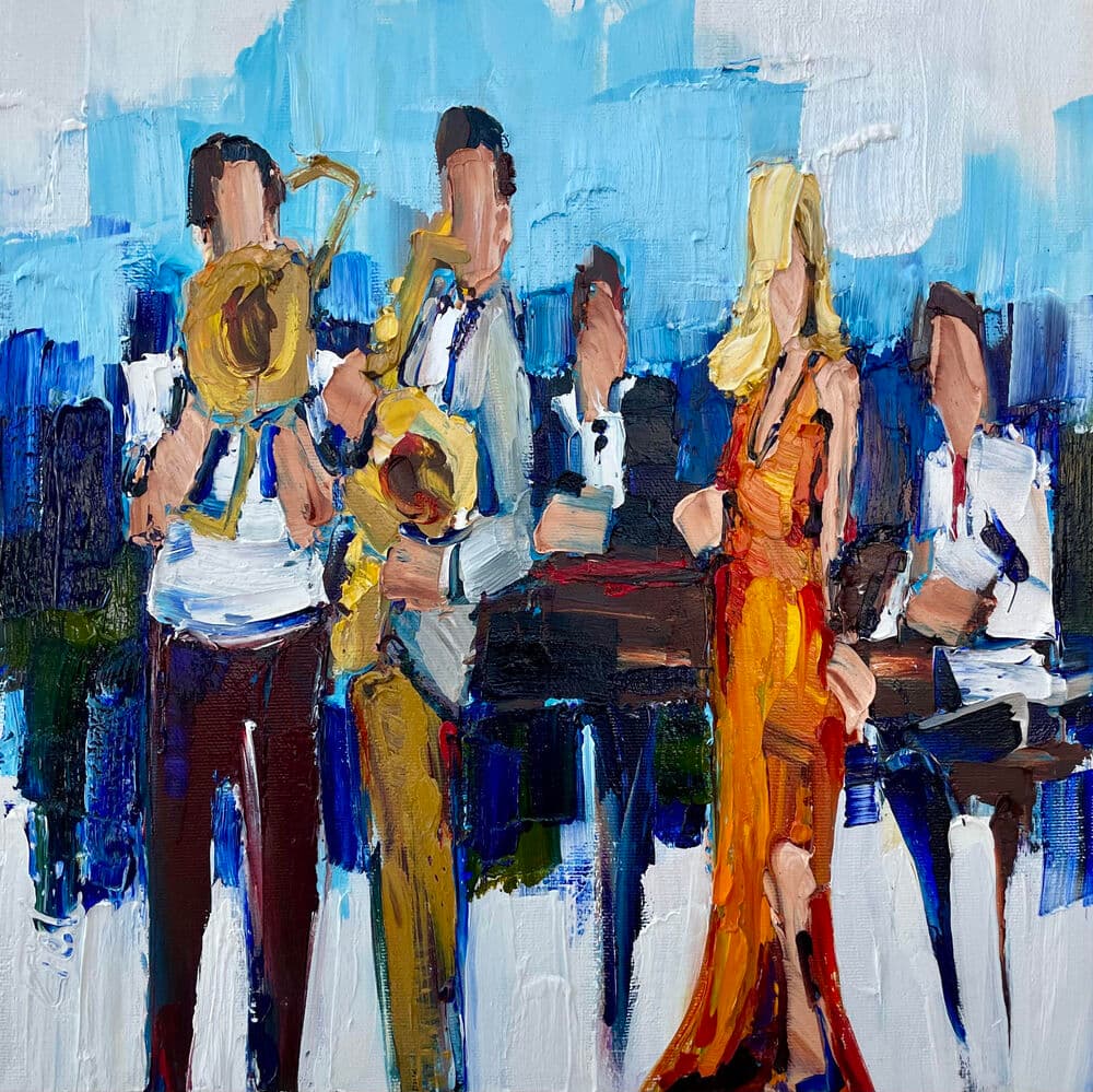 Painting titled: this is my song