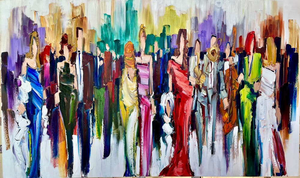 Painting titled: when you’ve got it you’ve got it